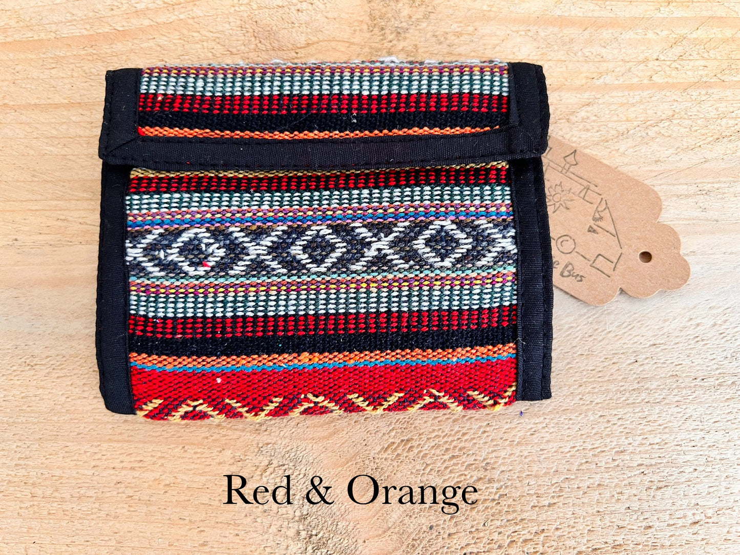 Hand Woven Recycled Cotton Hippie Wallet