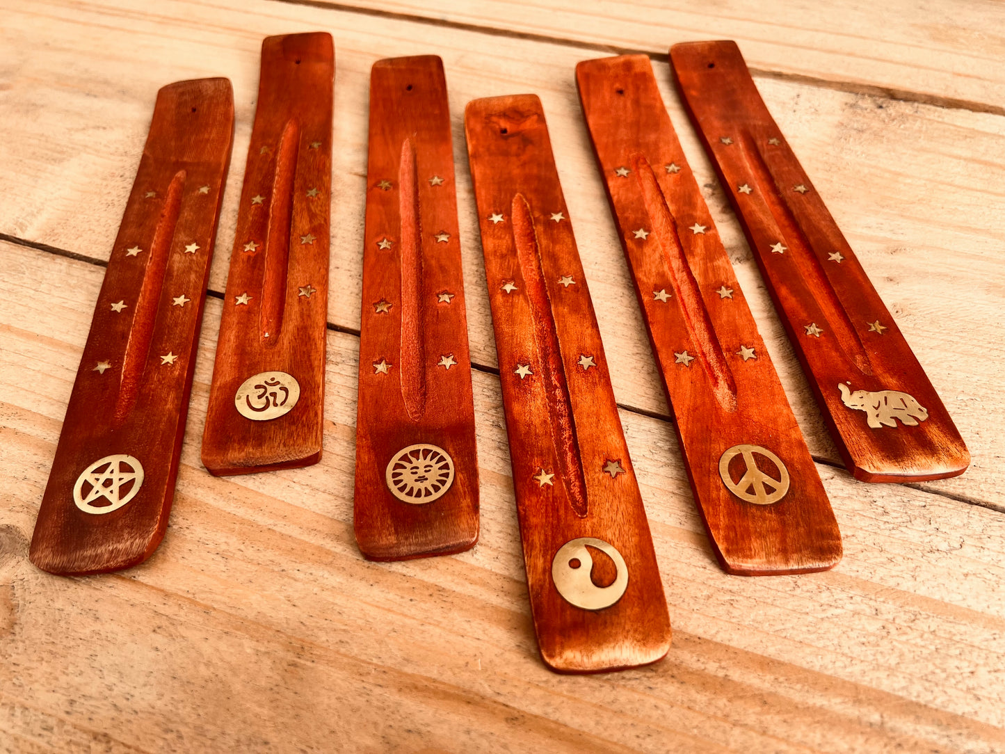 Mango wood incense holder incense burner ash catcher joss stick incense holder fair trade ethical incense