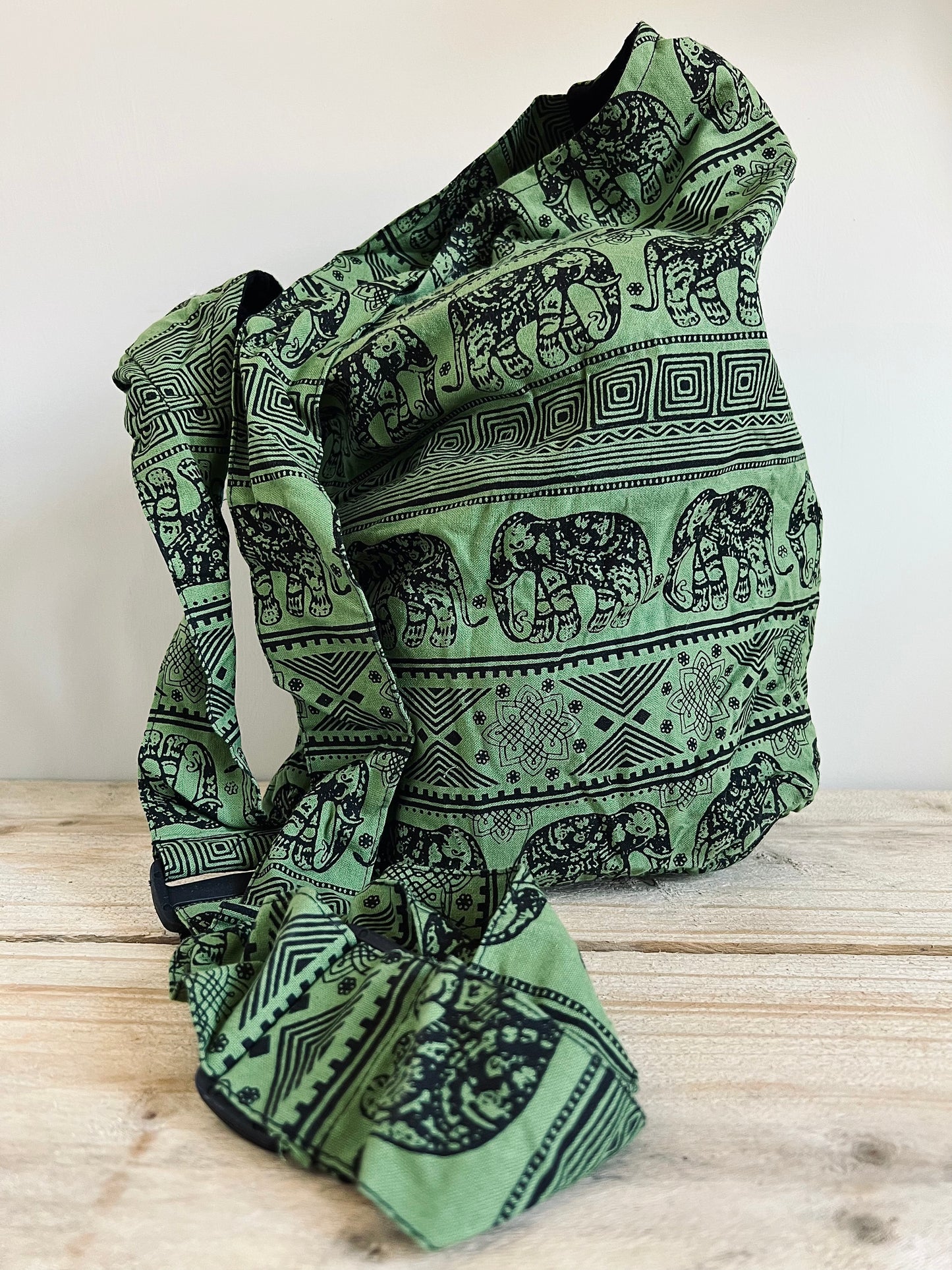 Green Elephant Shoulder Bag