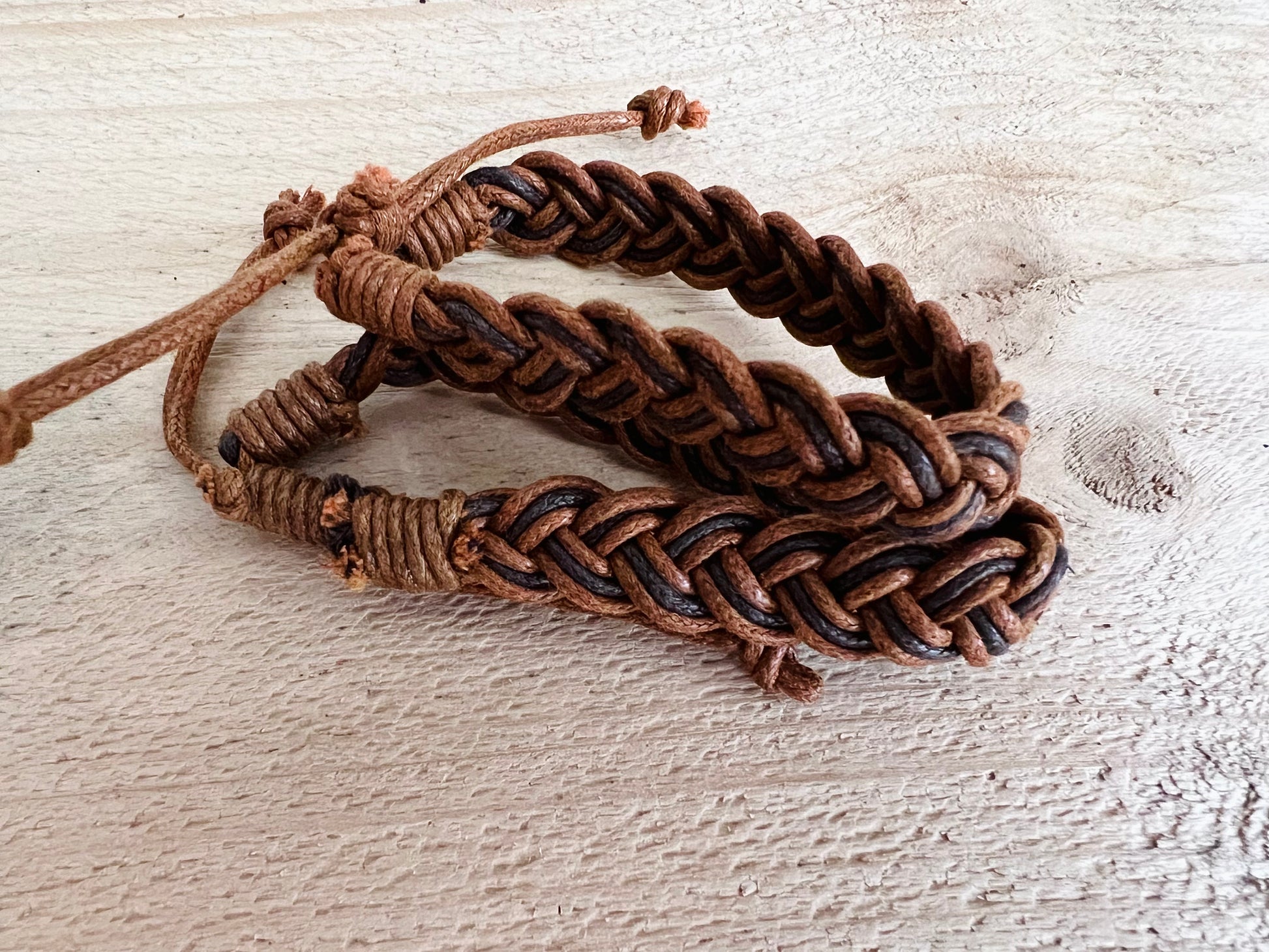 brown woven surfer bracelet