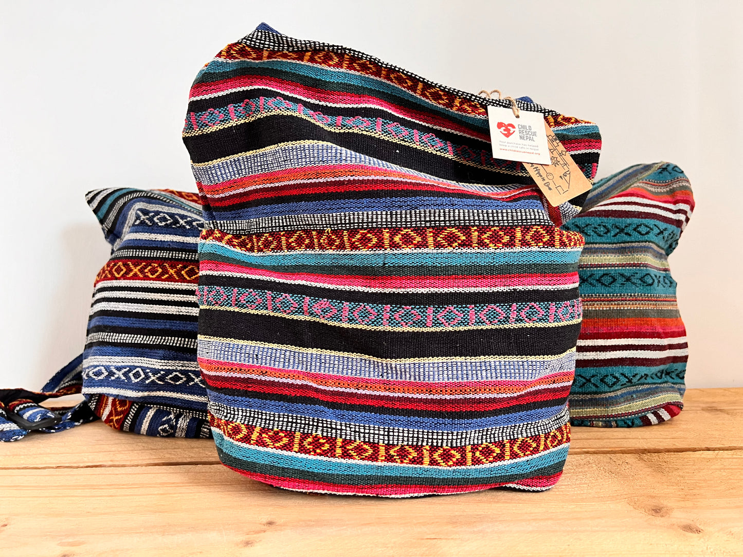Multi Stripe Hippie Shoulder Bag