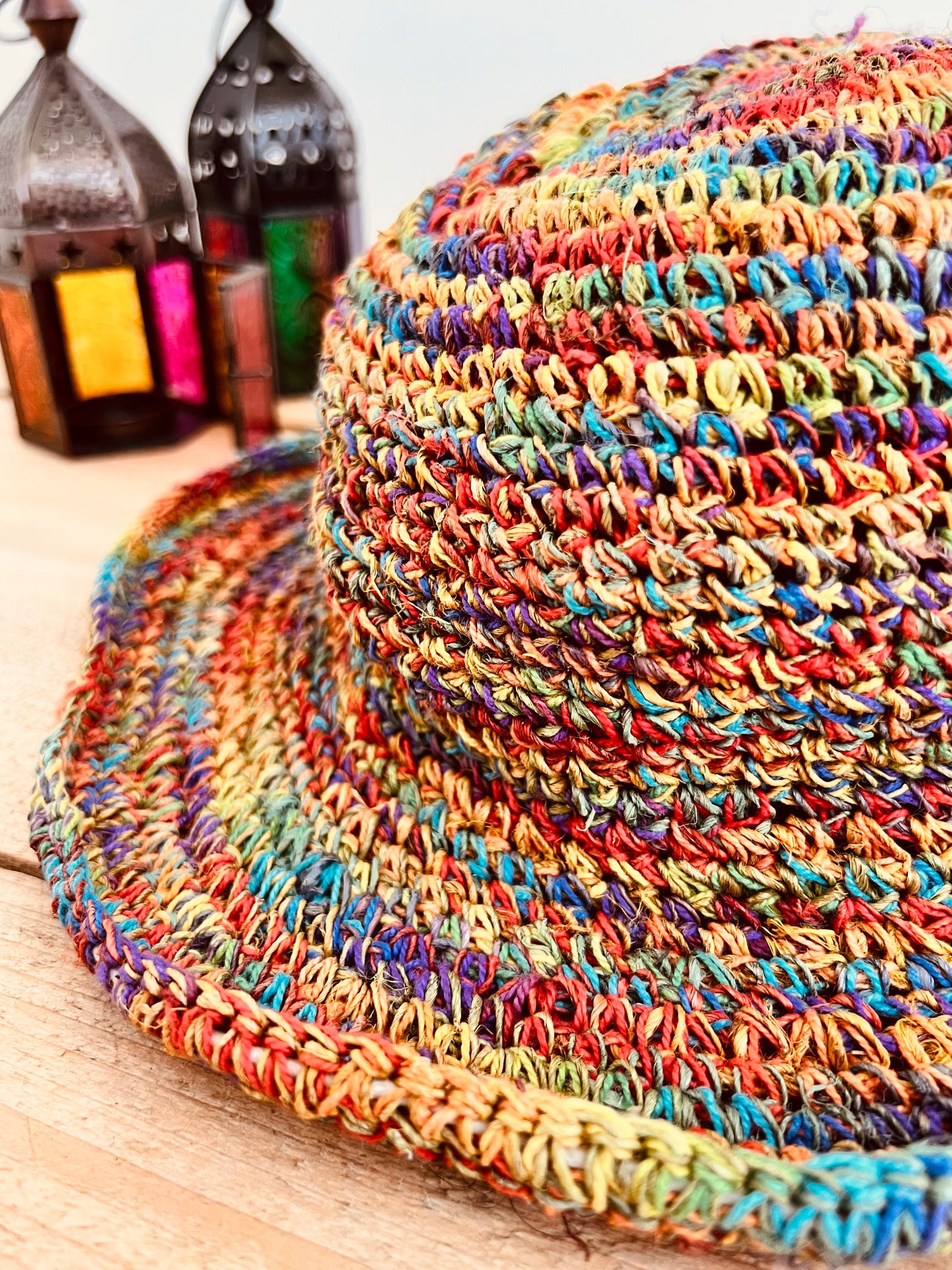 Rainbow Threads Hemp Hat