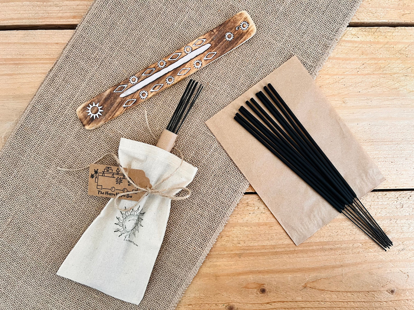 Black Pomegranate Hand Dipped Incense Sticks Fruity Spiced Scent Handmade Vegan Eco