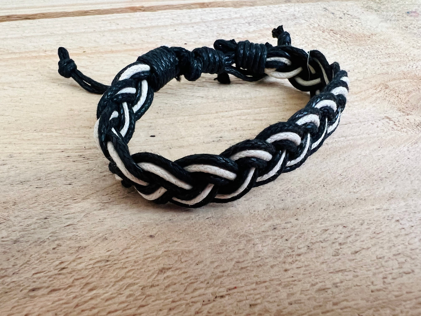 Black cotton surfer bracelet