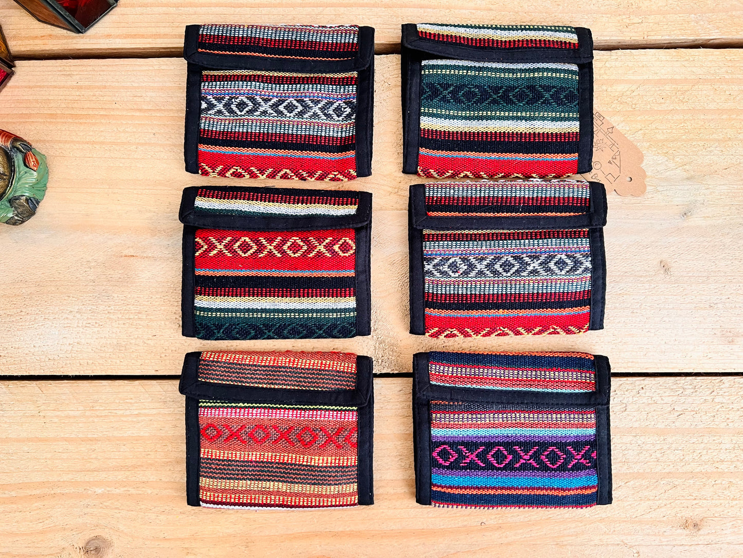 Hand Woven Recycled Cotton Hippie Wallet