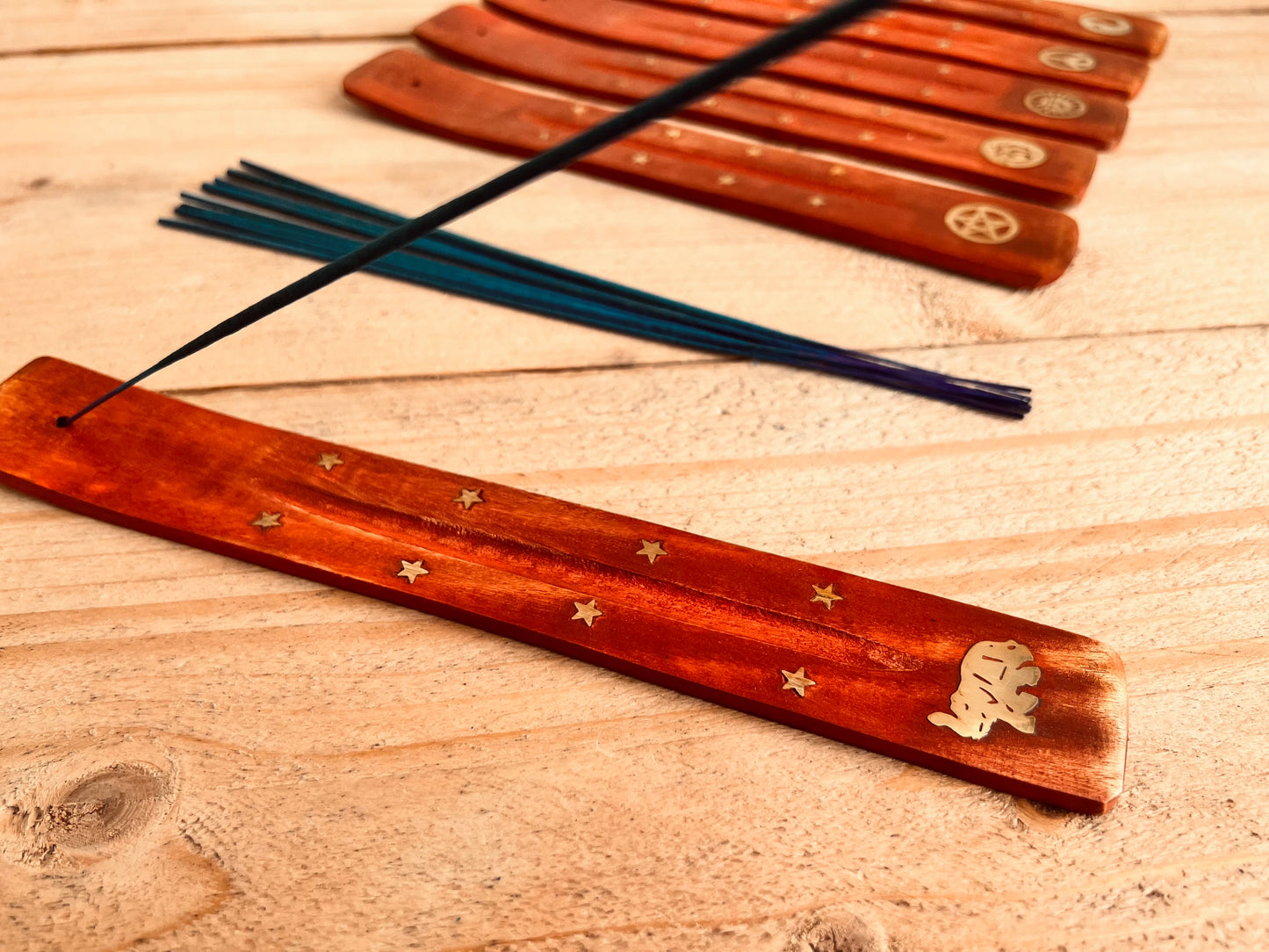 Indian elephant Mango wood incense holder incense burner ash catcher joss stick incense holder fair trade ethical incense