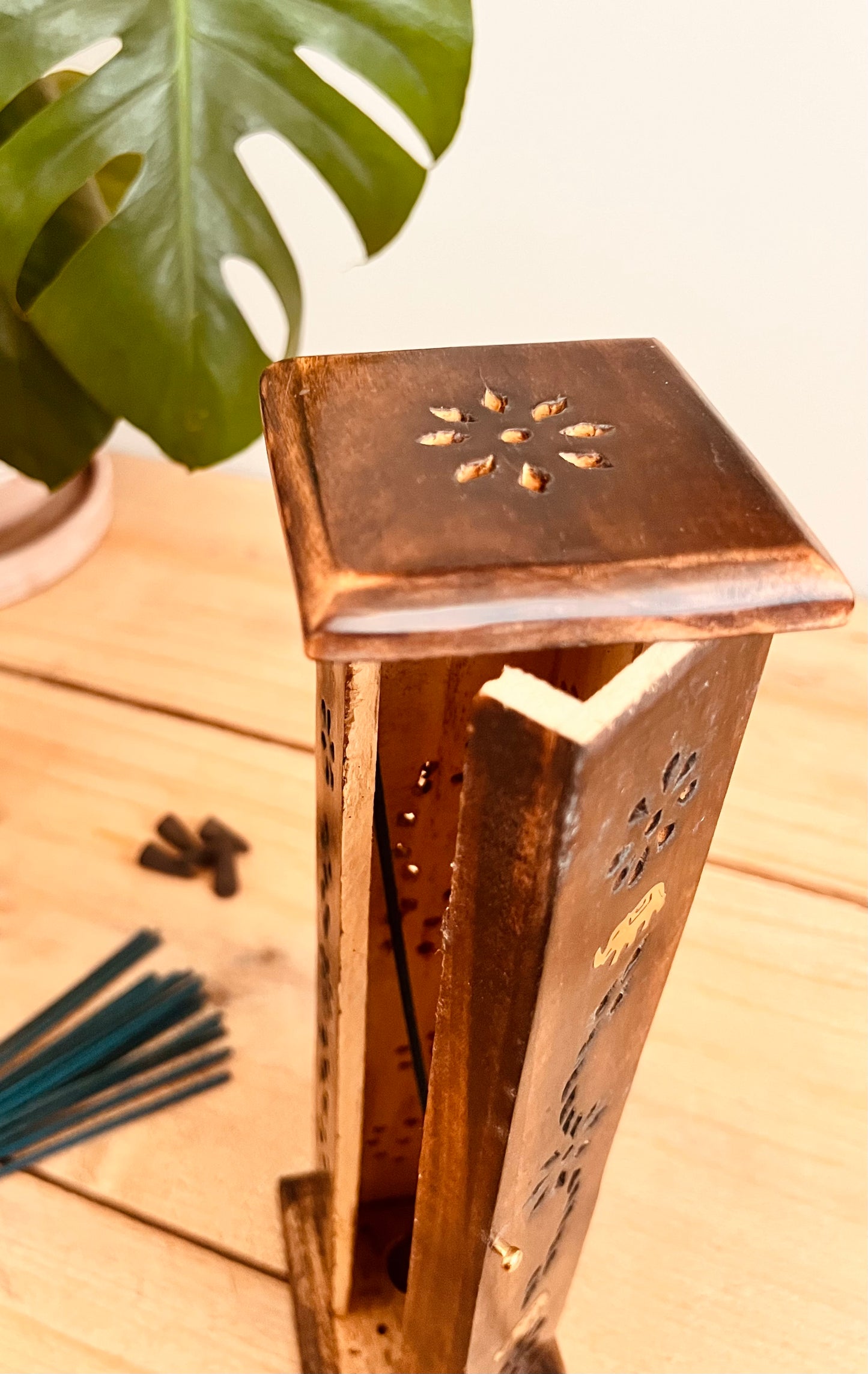 Fair trade incense stick incense cone holder burner 
