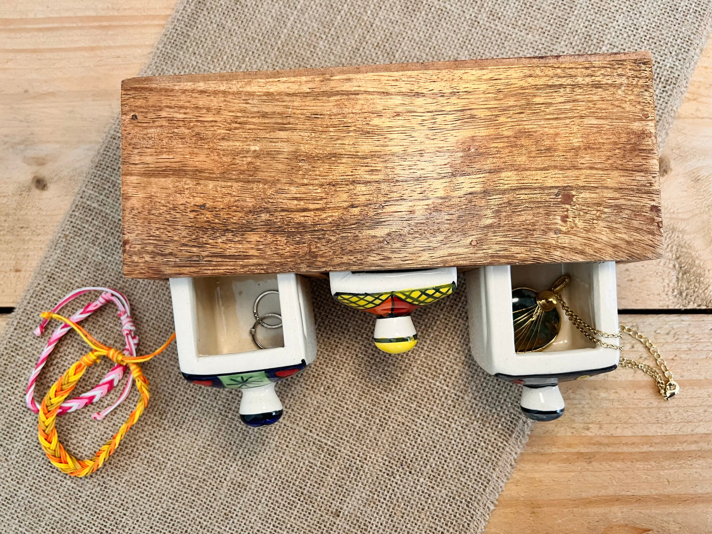 Mini Chest Of Drawers Bohemian Ceramic Storage