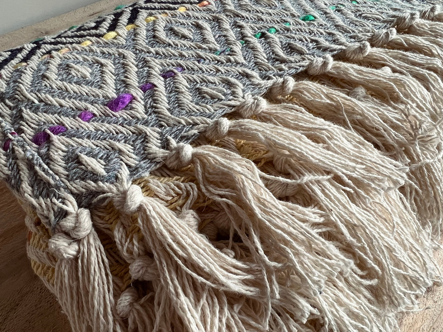 Handmade, Fair Trade, Rainbow, Good Weave, Throw, Blanket
