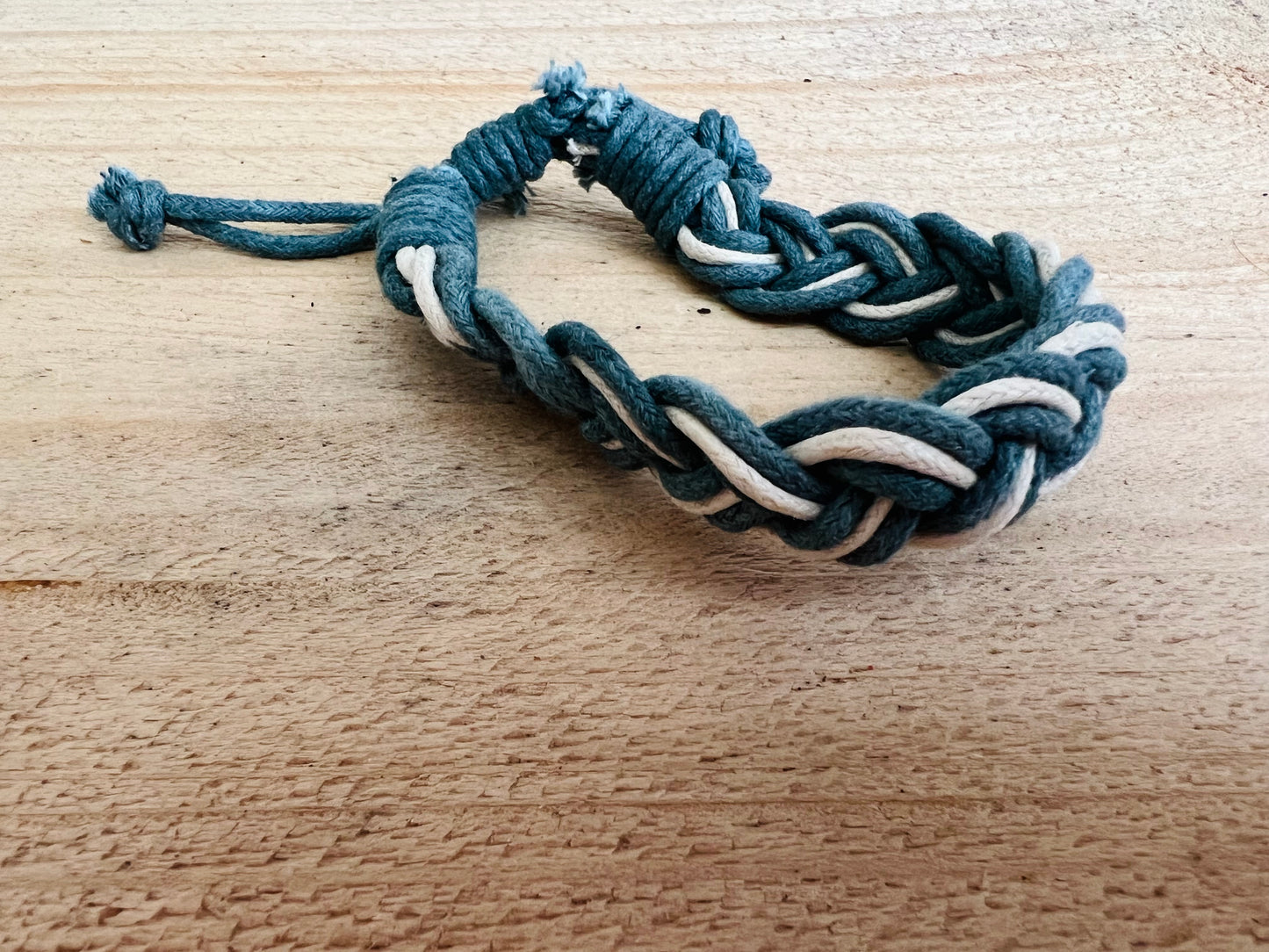 Blue cotton surfer bracelet