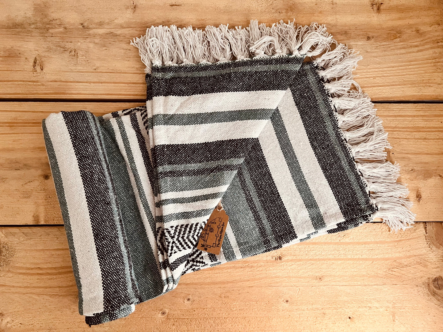 Handmade Fair Trade Ethically Sourced meditation Yoga Throw Blanket Bohemian Hippie Cotton Style