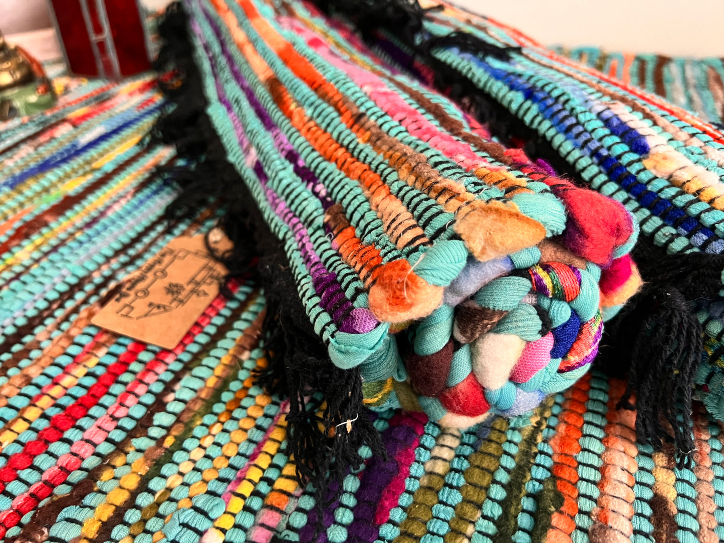 Small fair trade rag rug