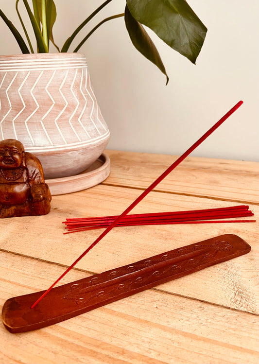 Handmade Mango Wood Incense Holder