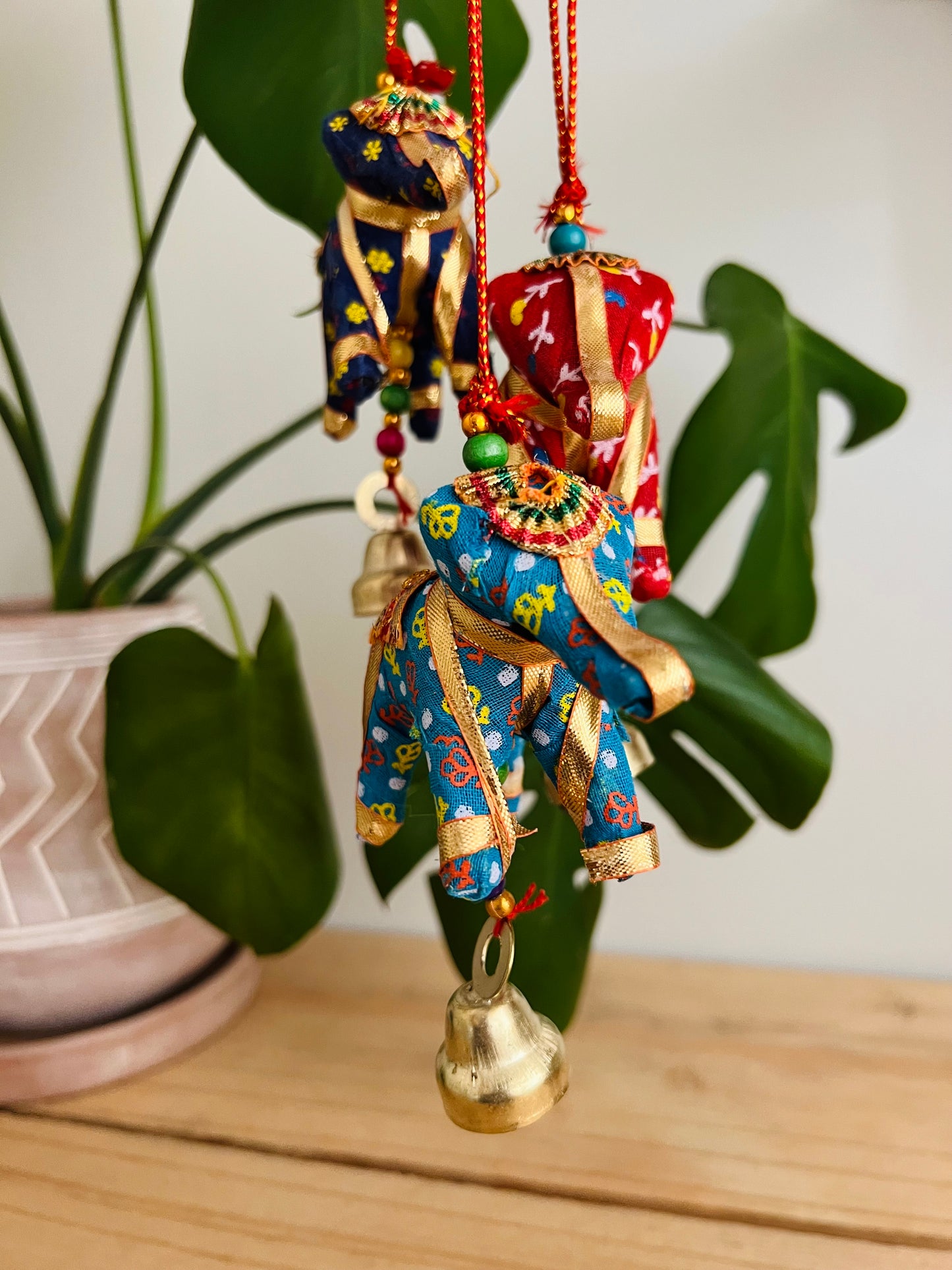 Hanging Elephant Fabric Bell