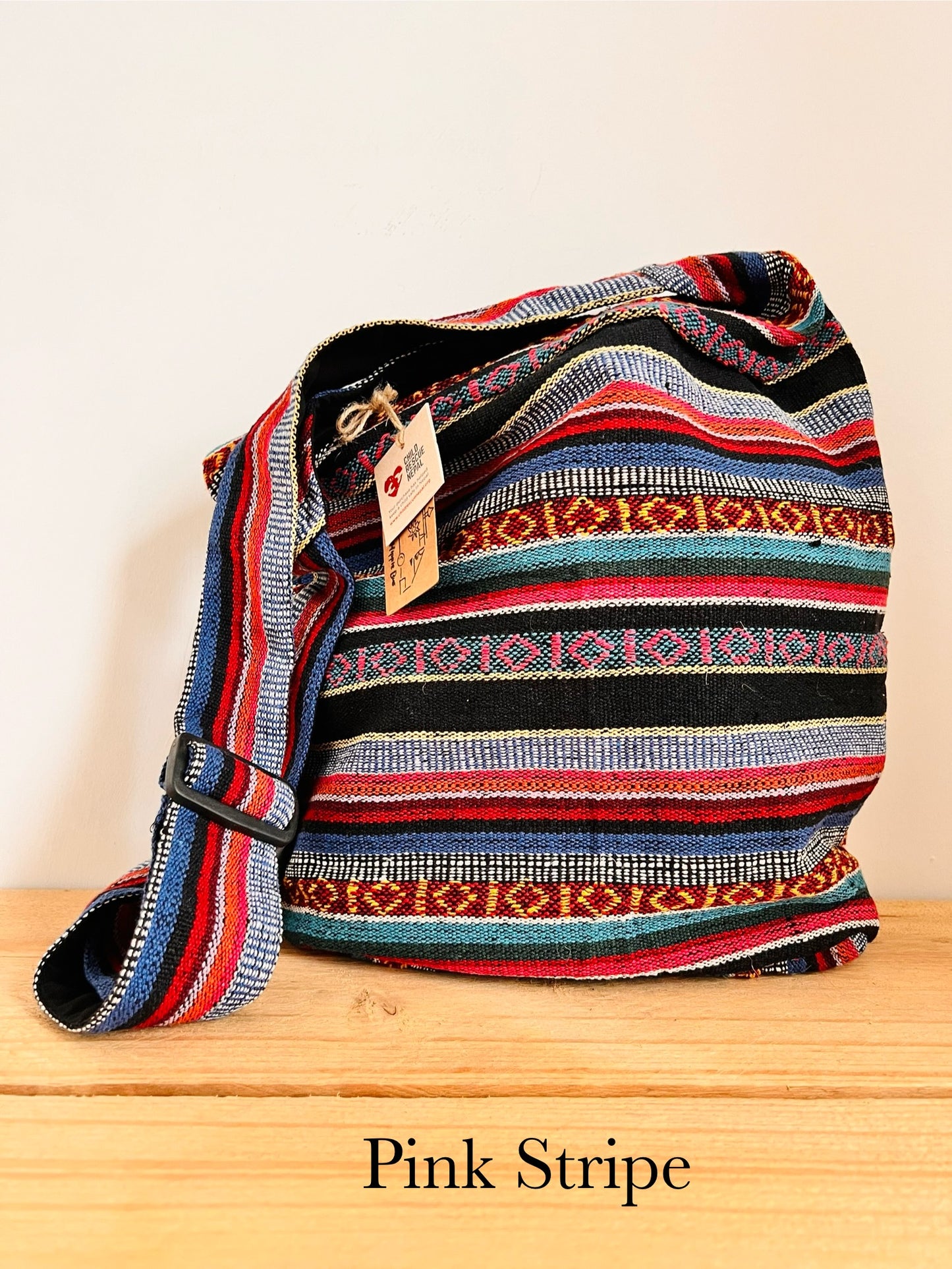 Multi Stripe Hippie Shoulder Bag