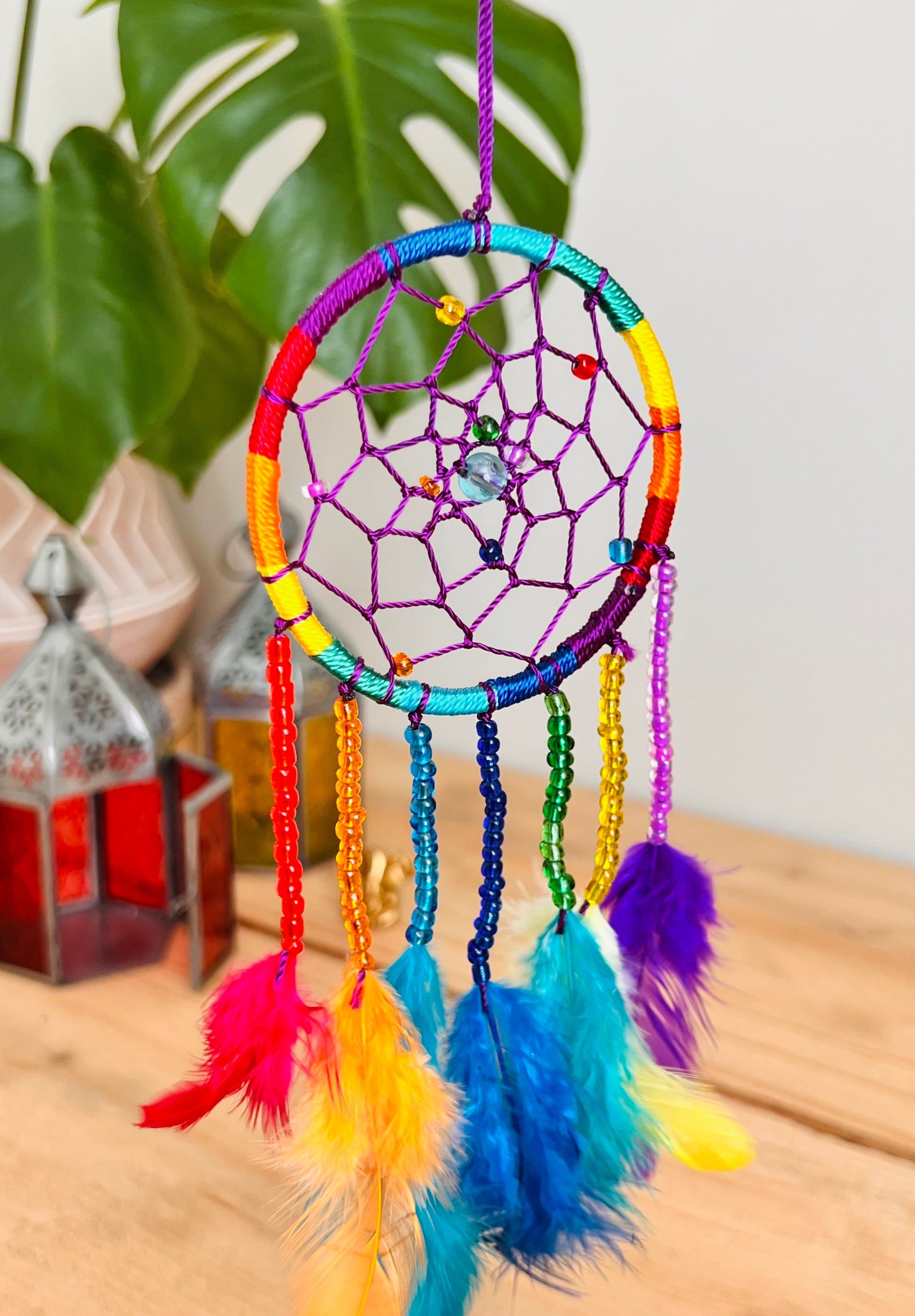 Colourful handmade fair trade Dreamcatcher 