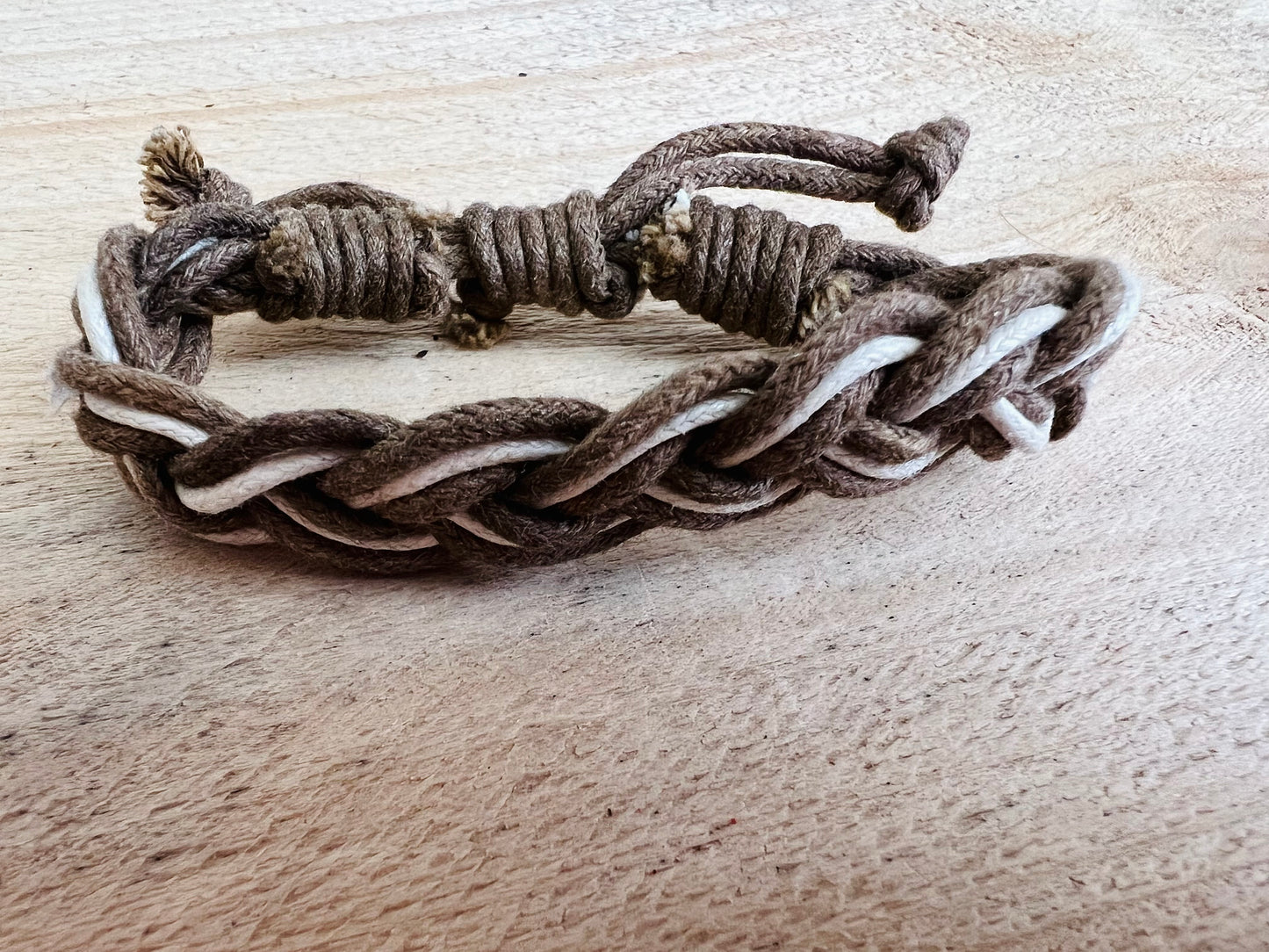 Brown cotton surfer bracelet