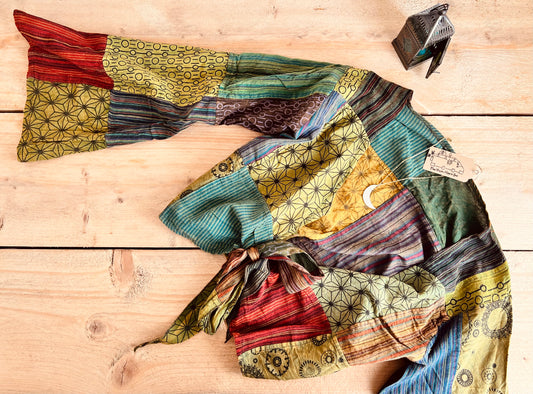 Handmade fair trade women’s boho hippie wrap top