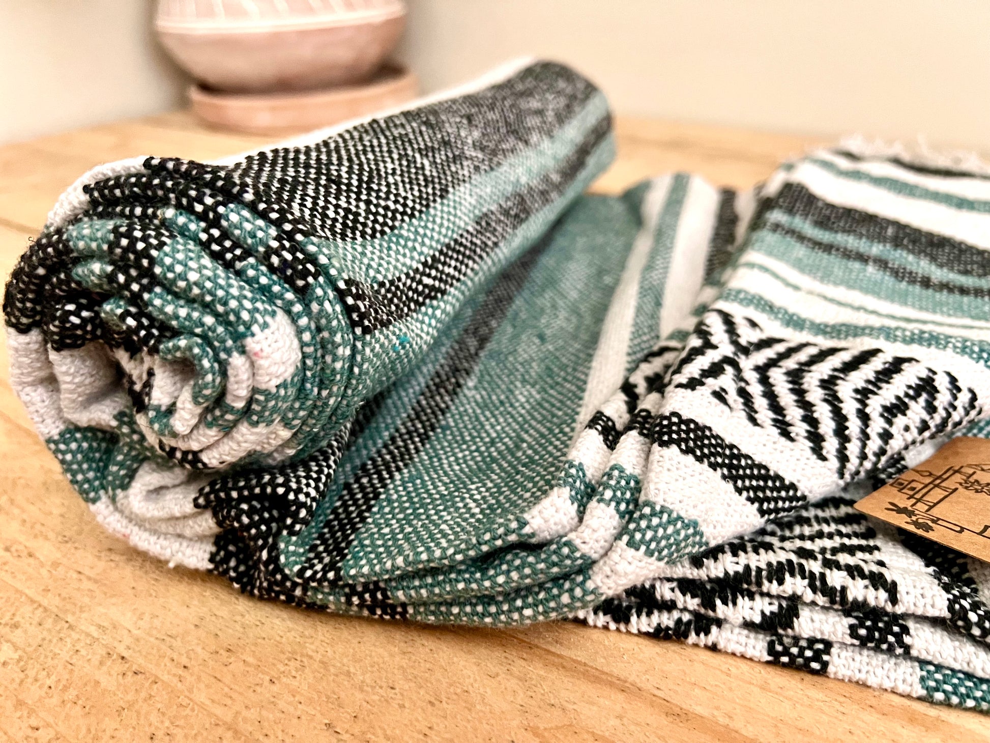 Fair trade handmade blanket throw