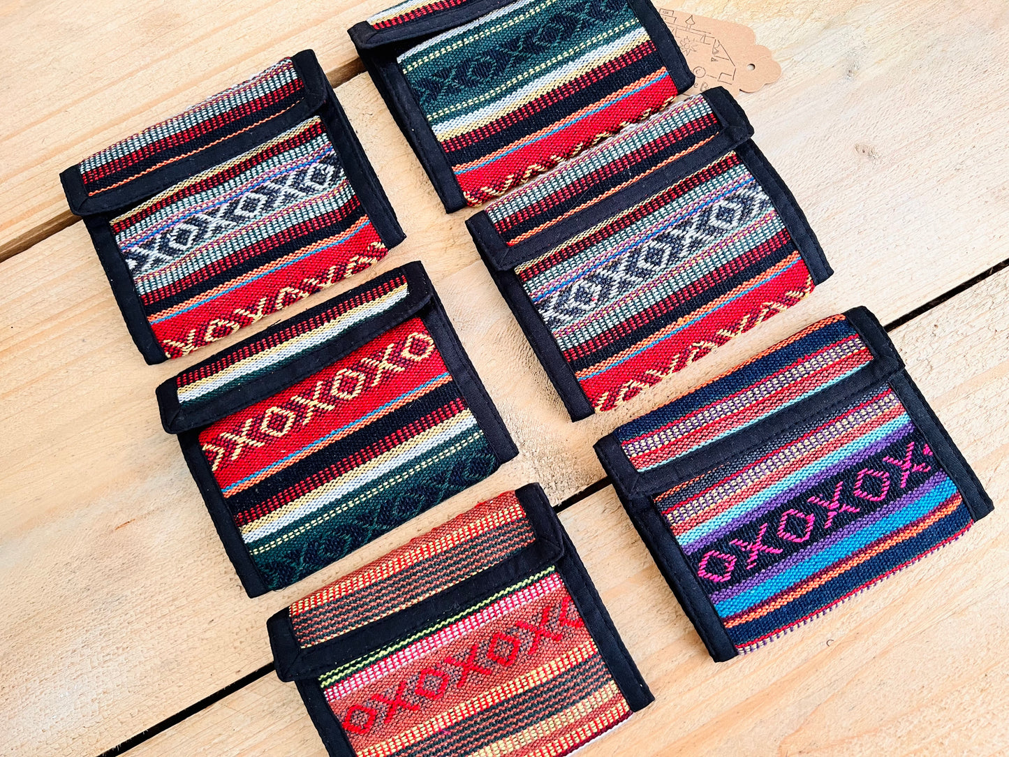 Hand Woven Recycled Cotton Hippie Wallet
