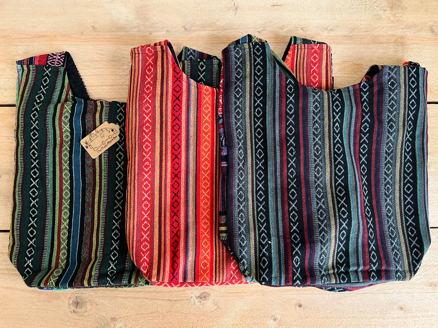 Handmade Fair Trade Ethically Sourced Bohemian Hippie Sling Shoulder Bag Patchwork Festival Holiday Beach Bag
