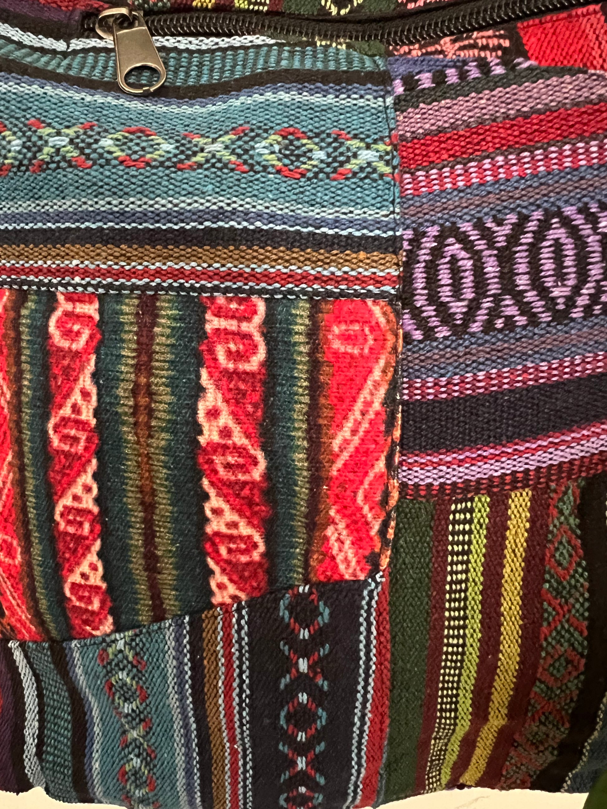 patchwork shoulder bag hippie