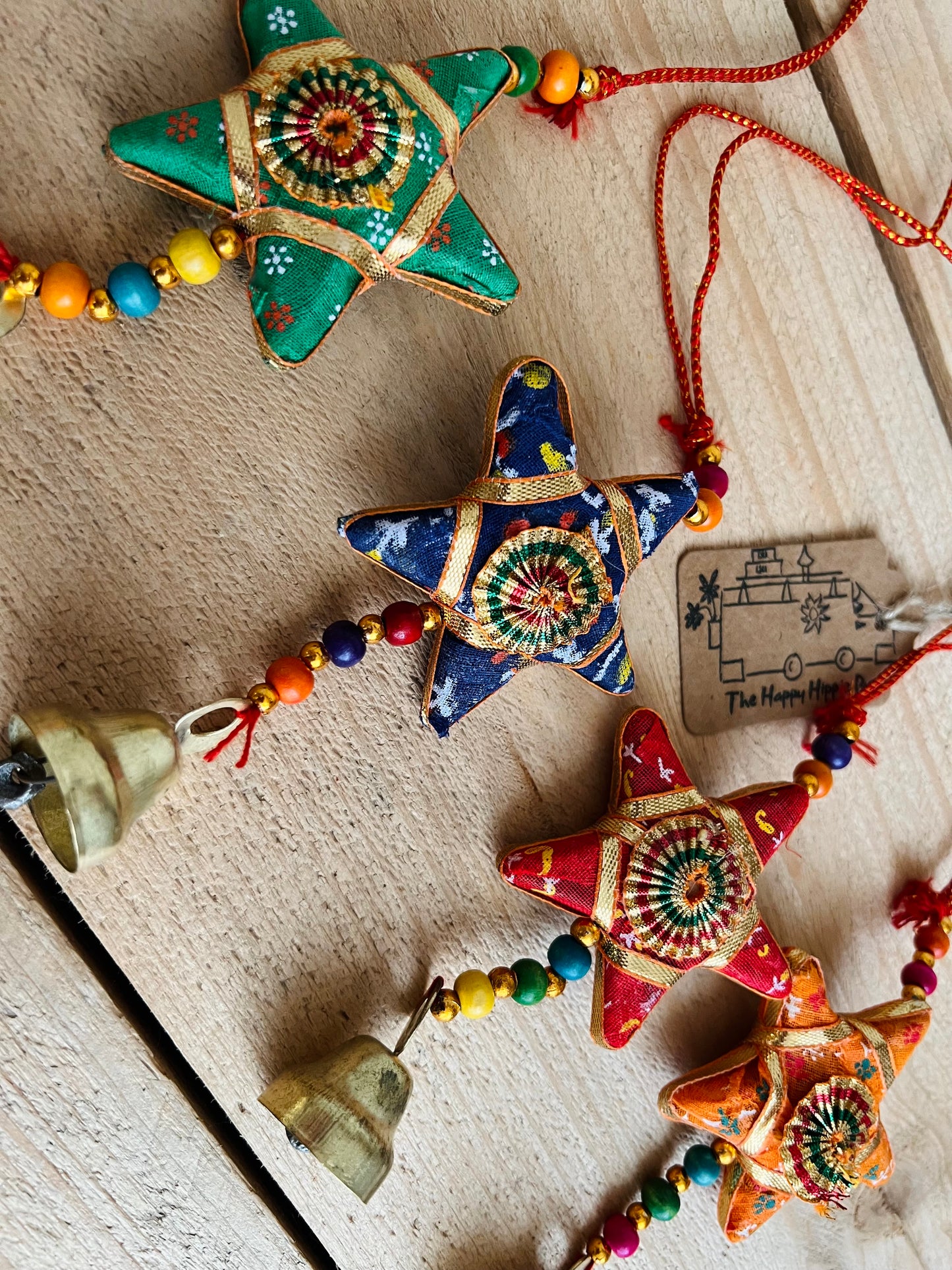 Hanging Fabric Bohemian Star Bell