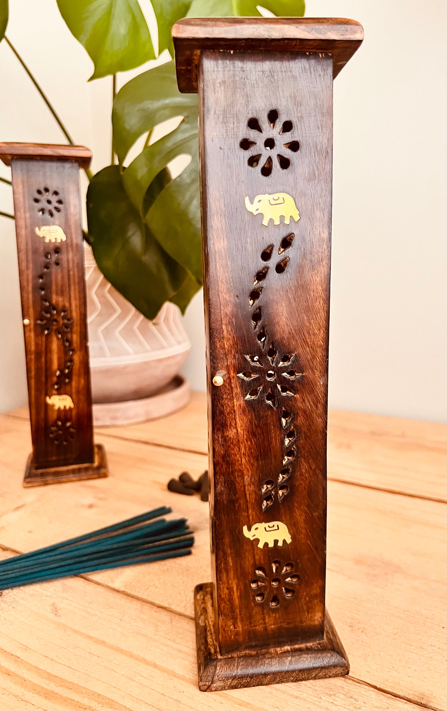 Wooden incense holder Elephant design 