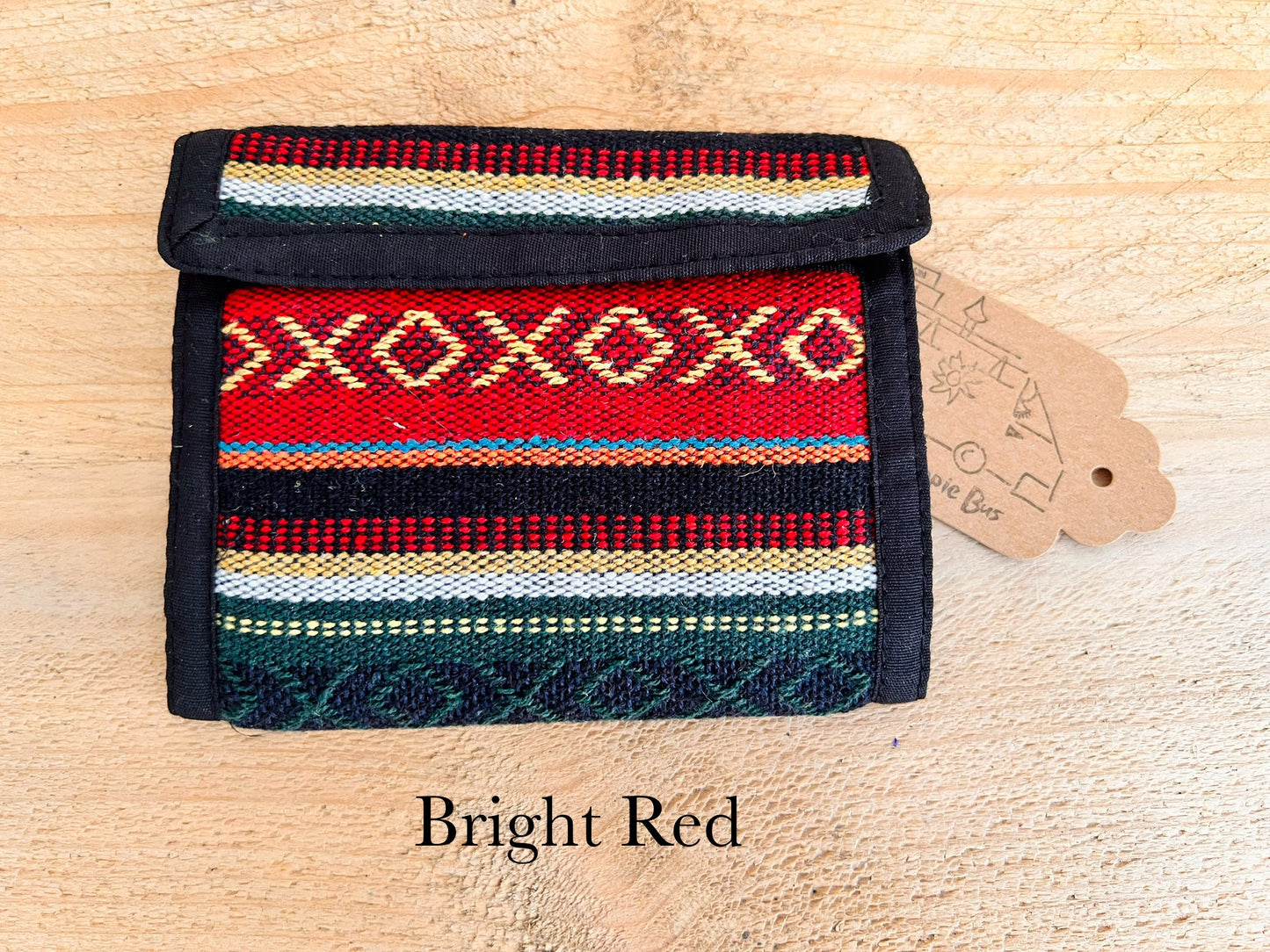 Hand Woven Recycled Cotton Hippie Wallet