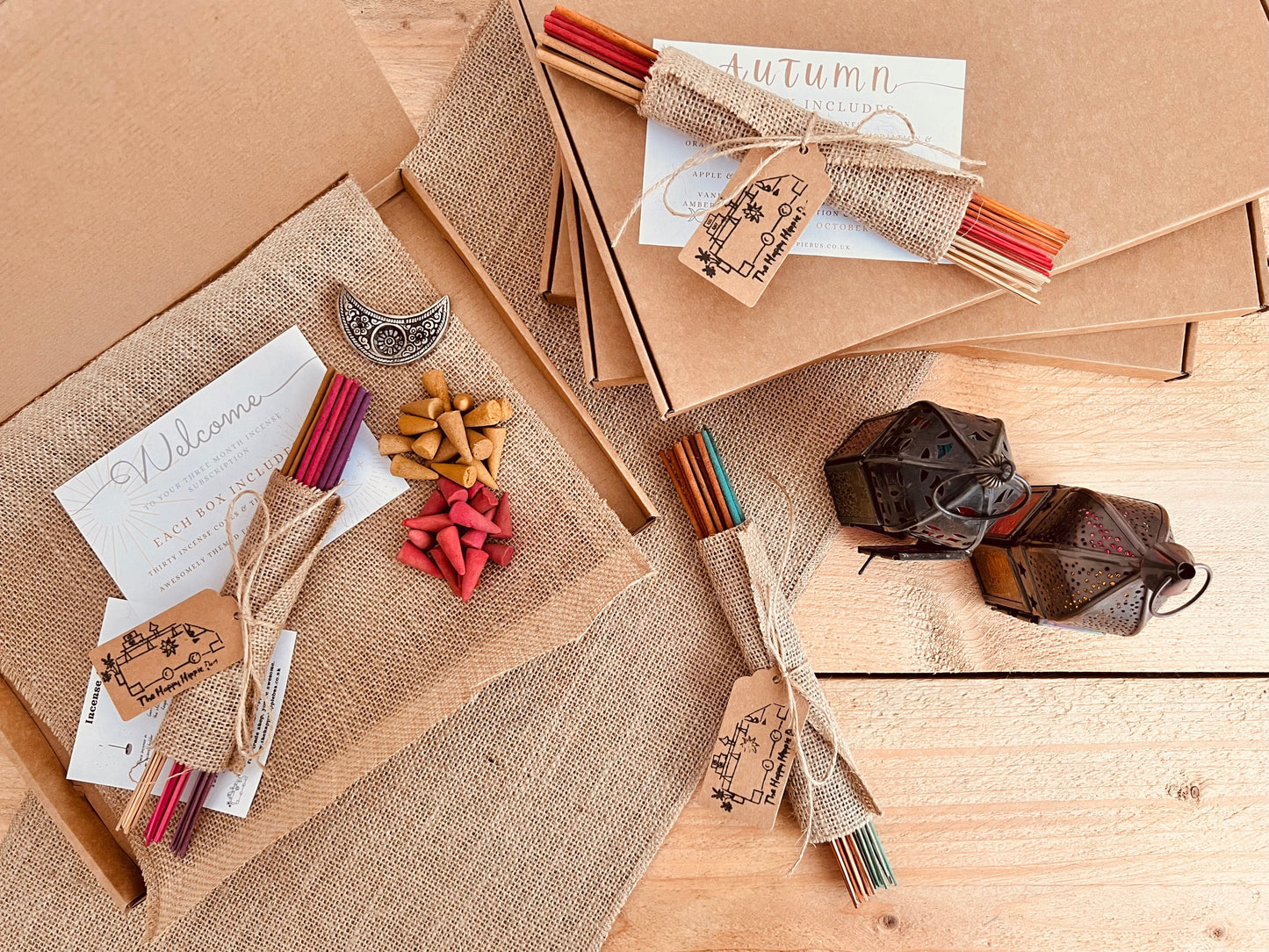 Beautifully packaged incense subscription featuring calming scents, delivered monthly for home and spiritual rituals