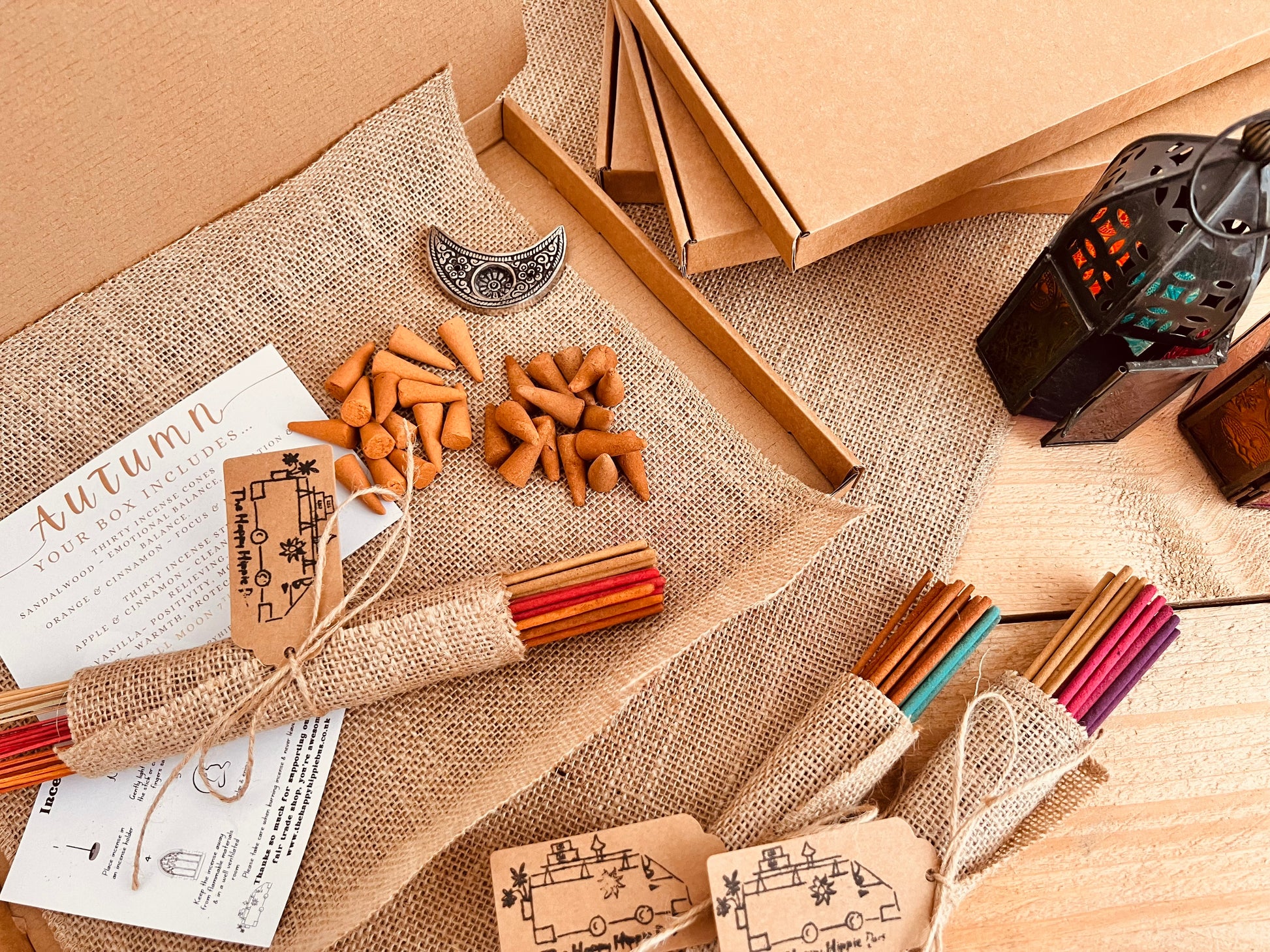 Incense subscription service offering premium fragrances in stick and cone form, shipped monthly to your door