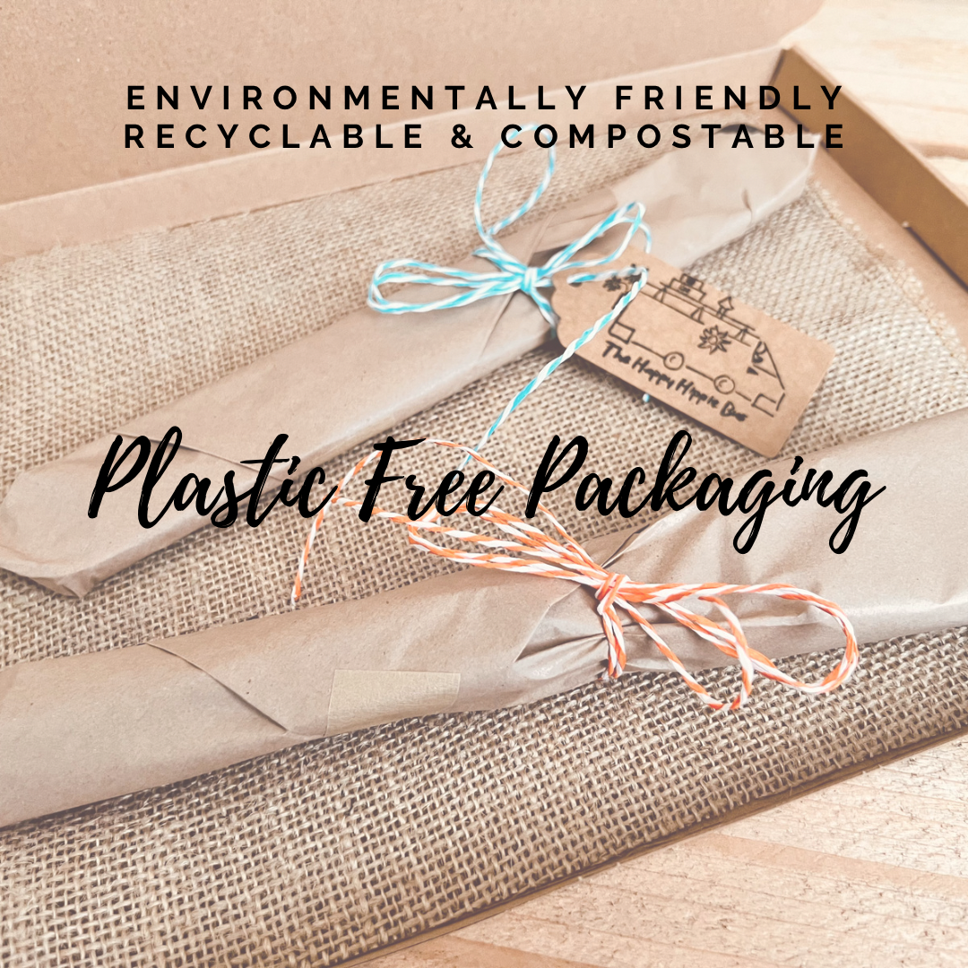 Plastic free eco packaging incense gift set 