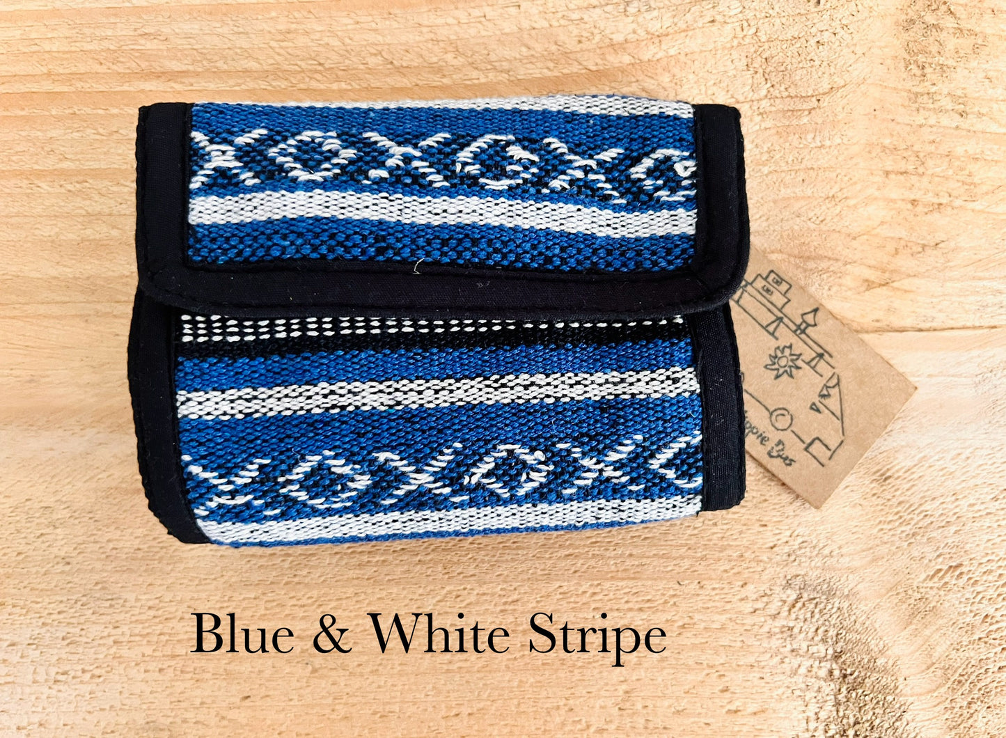 Handmade Fair Trade Bohemian Hippie Stipped Wallet