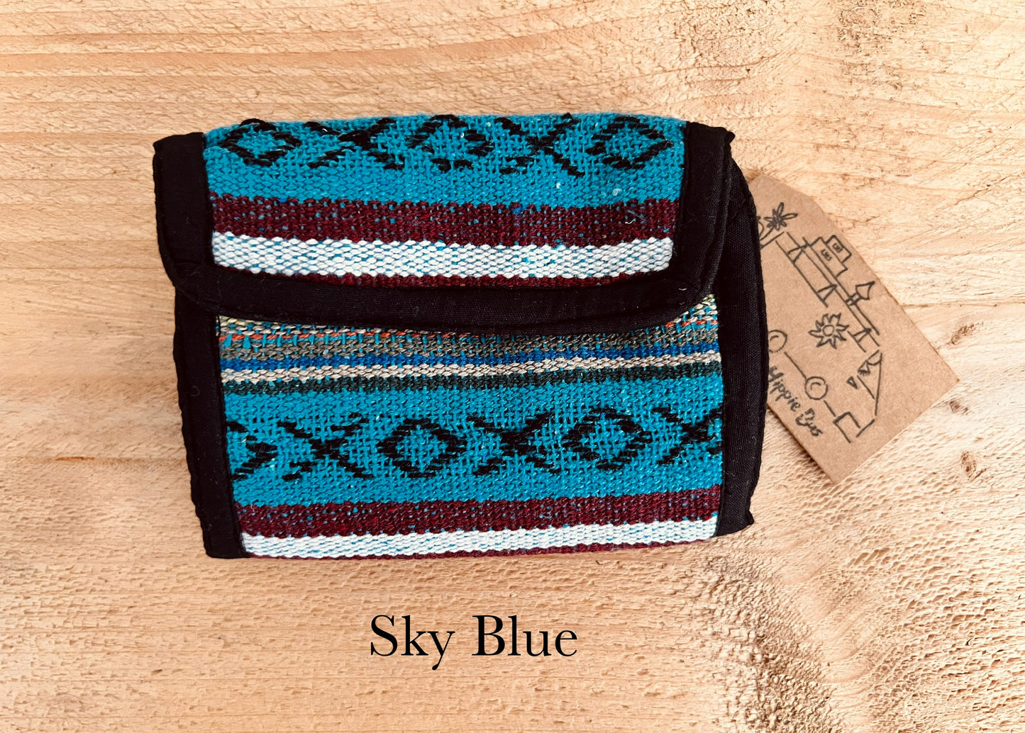 Handmade Fair Trade Bohemian Hippie Stipped Wallet