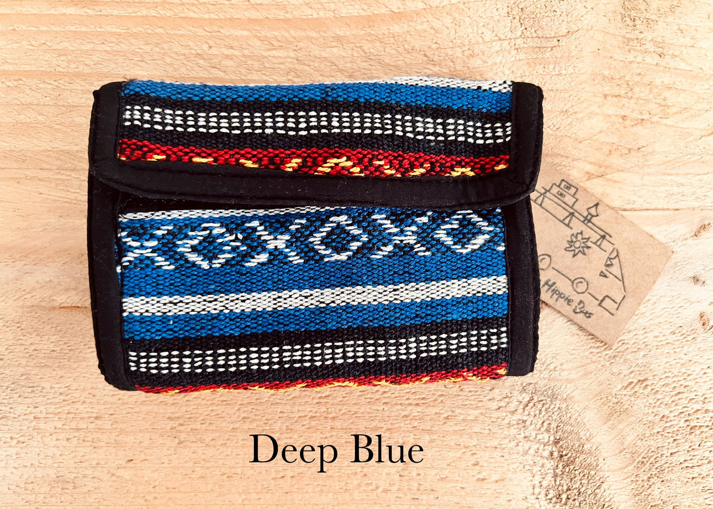 Handmade Fair Trade Bohemian Hippie Stipped Wallet