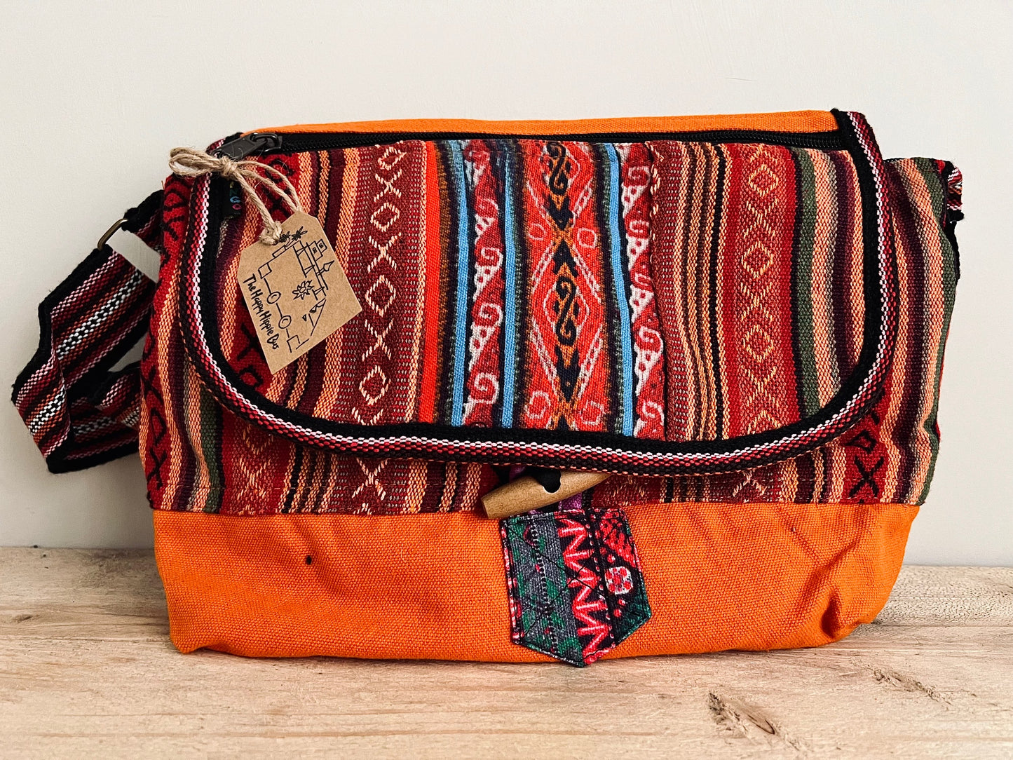 Orange Hippie Shoulder Bag