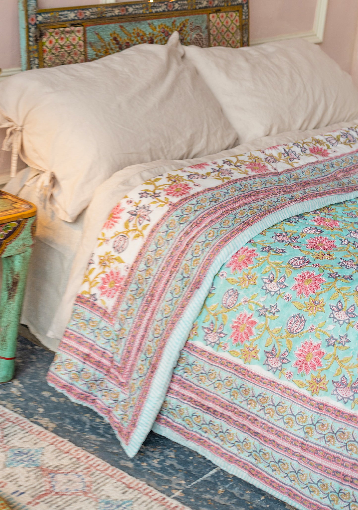 handmade fair trade ethically soured bohemian bedspread