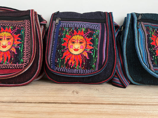 hippie sun shoulder bag