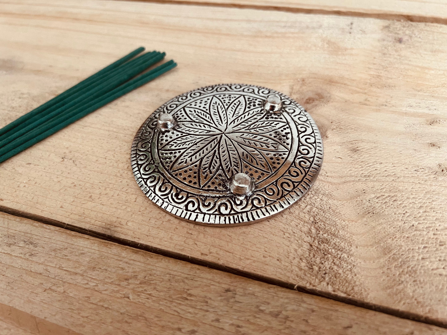 Handmade Fair Trade Incense Stick Ash Catcher Holder Made From Recycled Aluminium