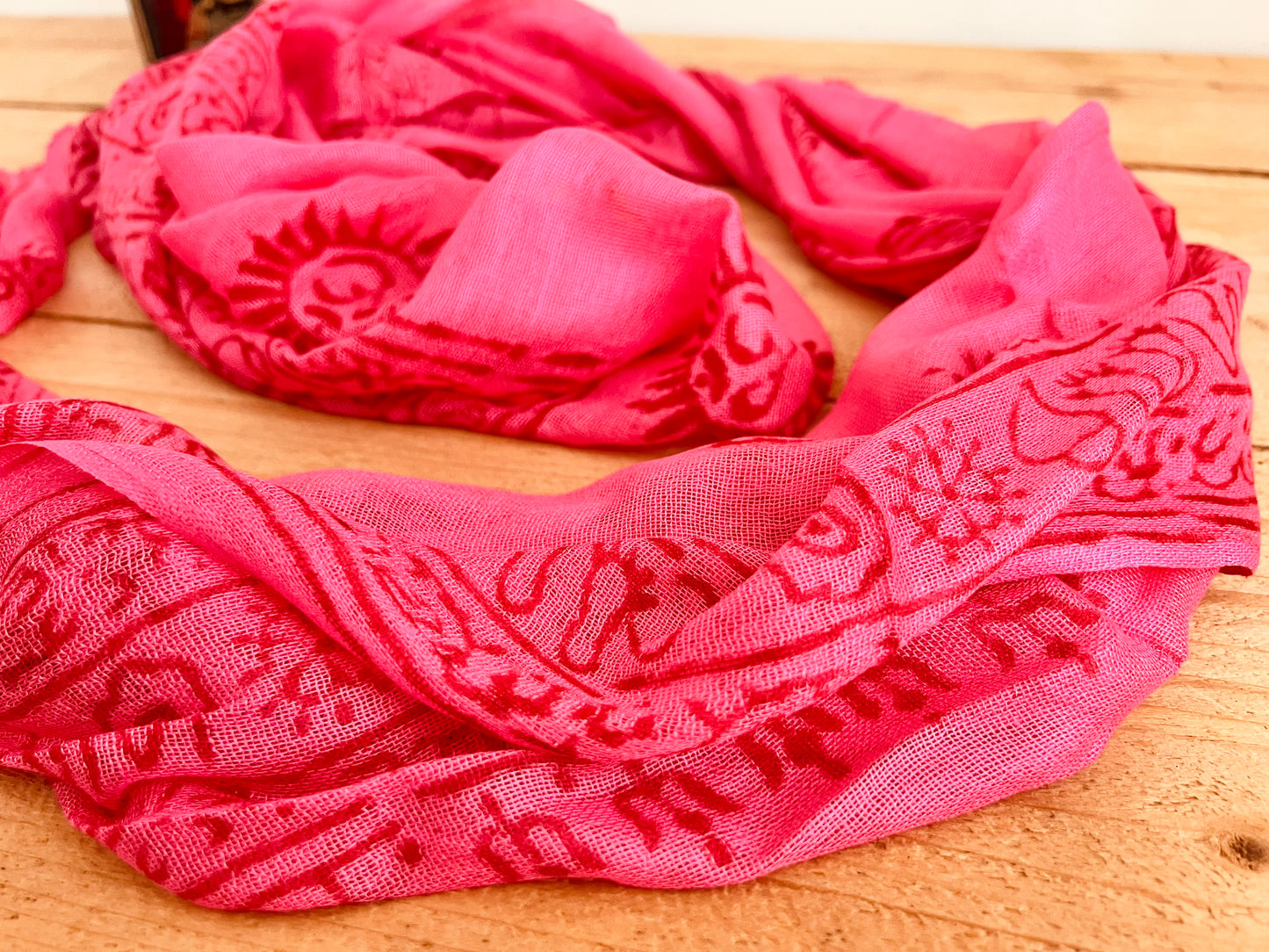 Prayer Print Boho Scarf
