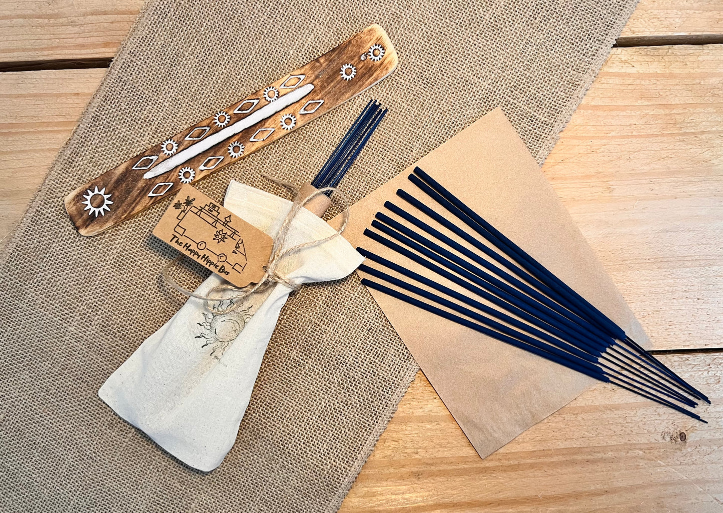 Lavender & Bergamot Hand Dipped Incense Sticks | Calming Floral Citrus Scent | Vegan Eco Plastic Free UK Made