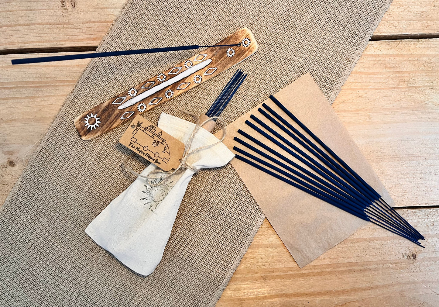 Lavender & Bergamot Hand Dipped Incense Sticks | Calming Floral Citrus Scent | Vegan Eco Plastic Free UK Made