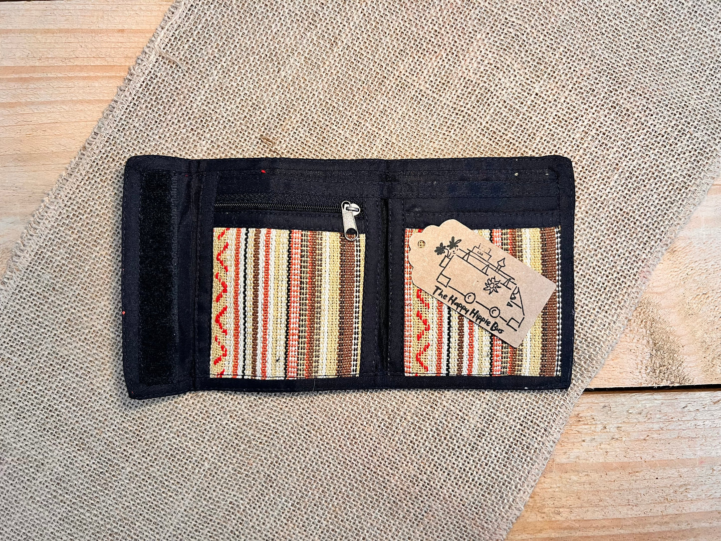 Hand Woven Recycled Cotton Hippie Wallet