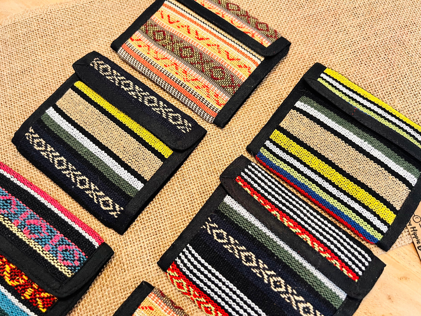 Hand Woven Recycled Cotton Hippie Wallet