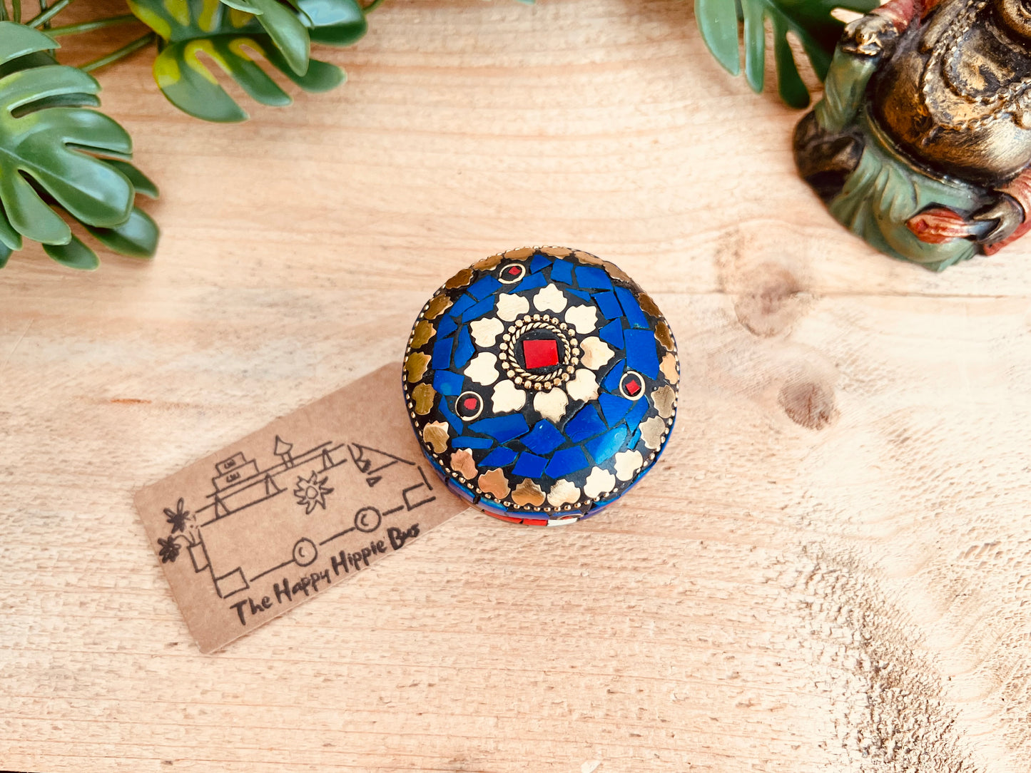 Mini Mosaic Metal Trinket Keepsake Box