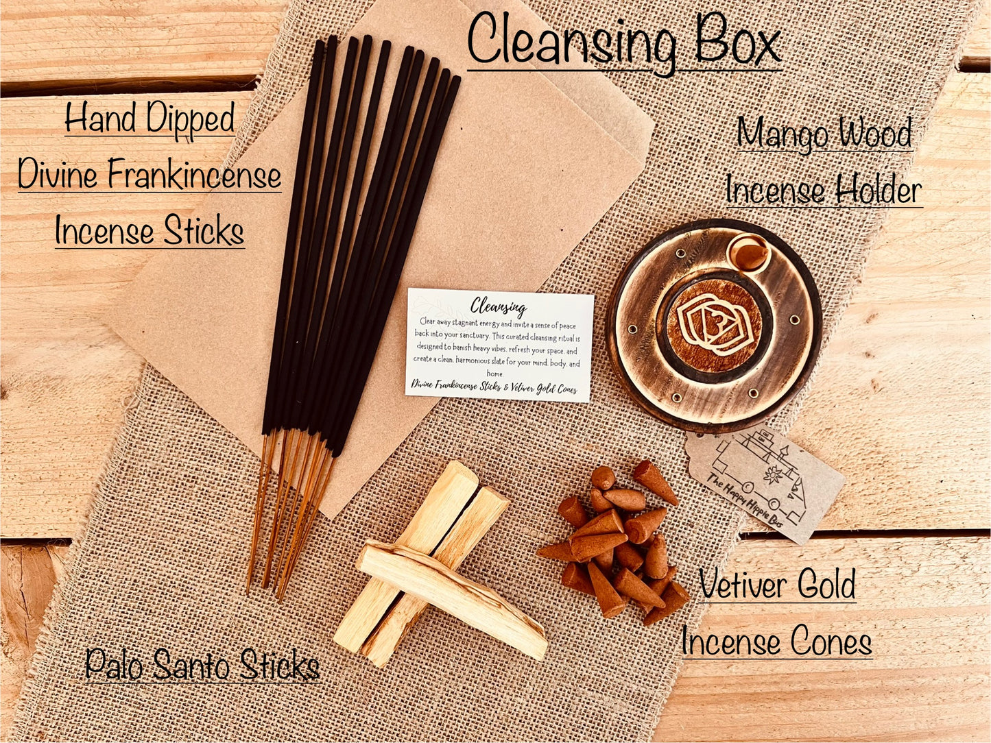Incense Gift Box, Positivity, Meditation, Self Care, Cleansing Letter Box Gift