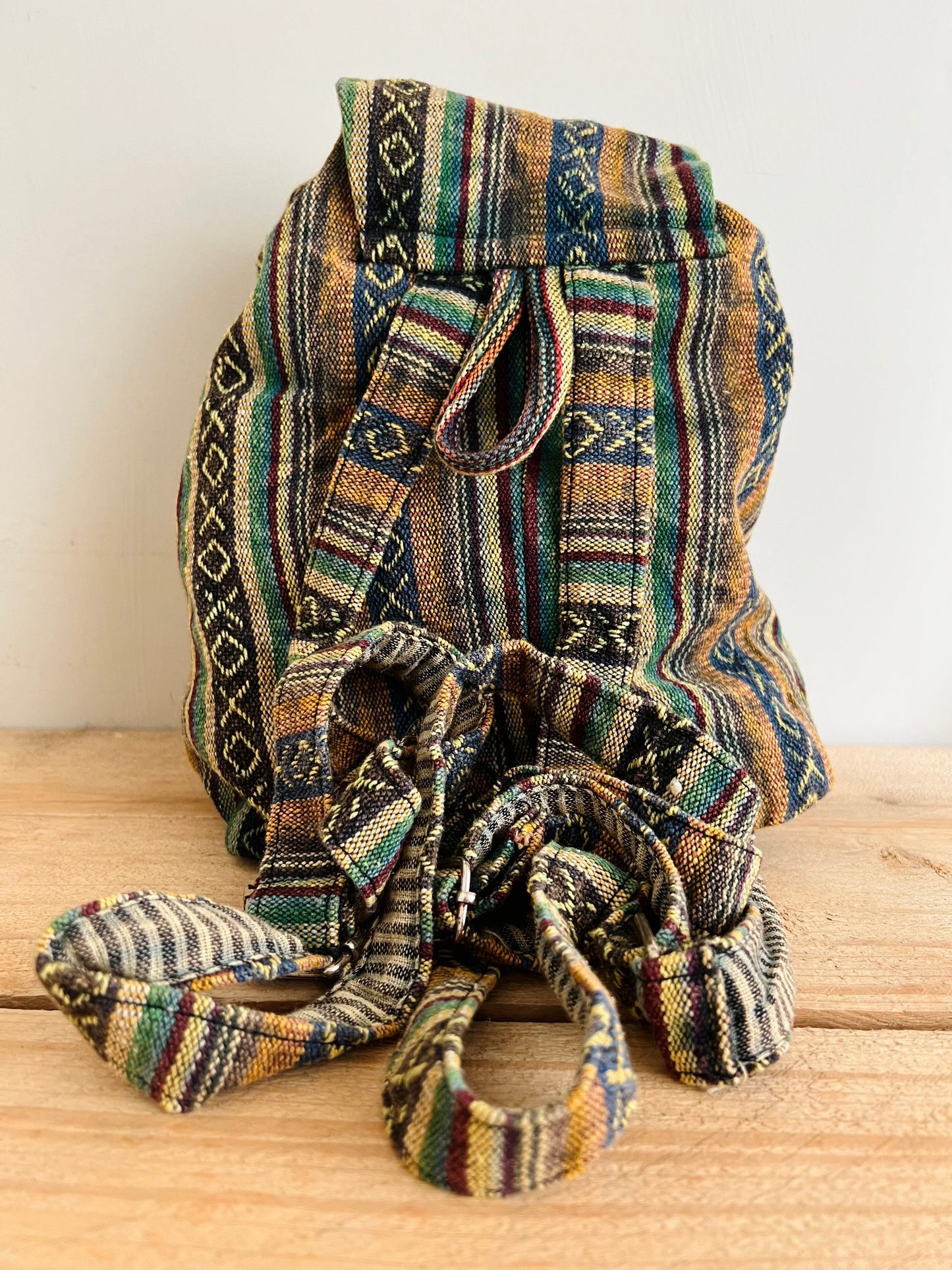 Handmade Fair Trade Bohemian Hippie Mini Rucksack Backpack