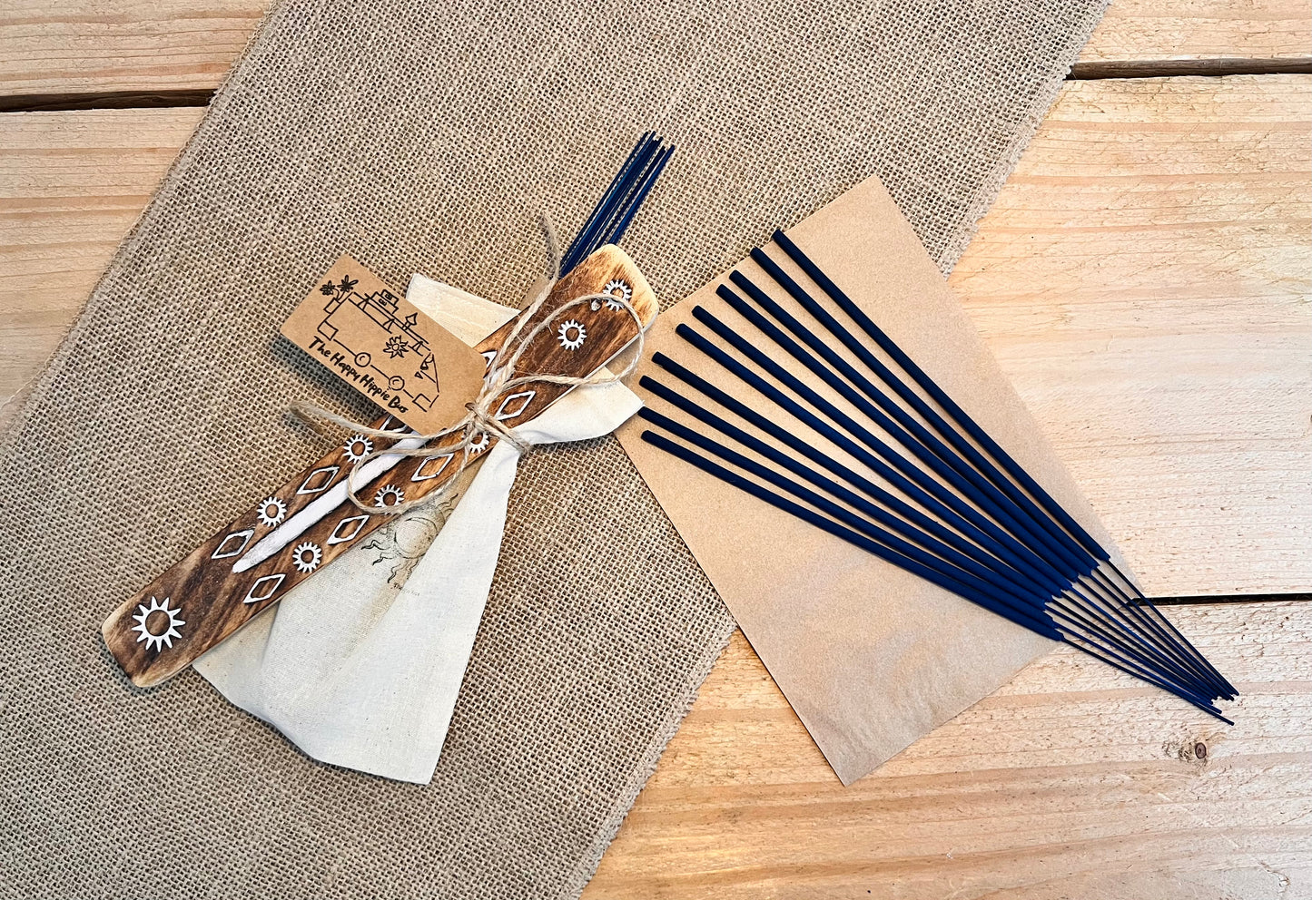 Lavender & Bergamot Hand Dipped Incense Sticks | Calming Floral Citrus Scent | Vegan Eco Plastic Free UK Made