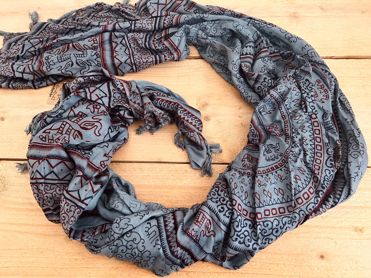 Mandala Print Boho Scarf