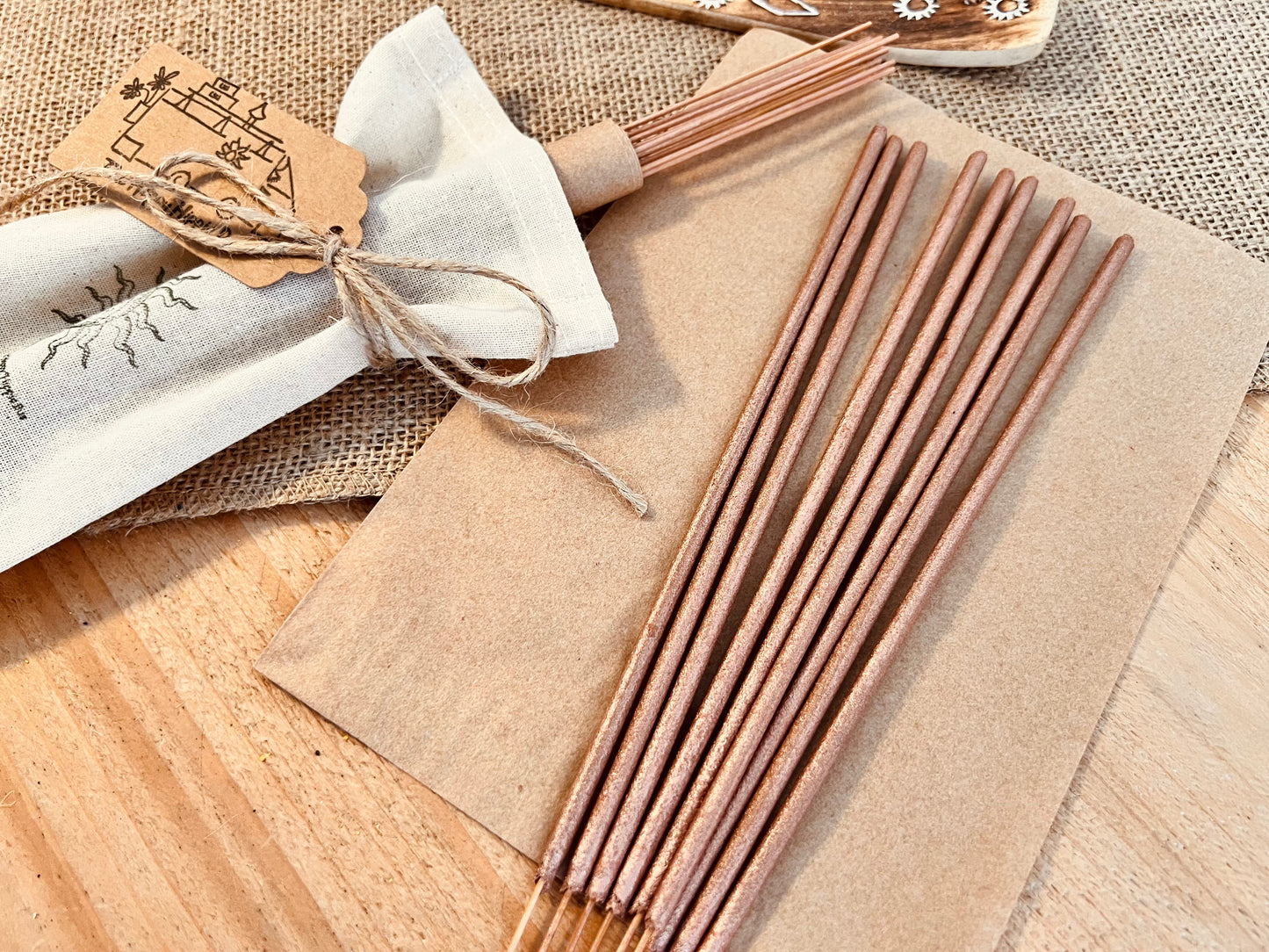 Rose & Orange Blossom Incense Sticks – Hand Dipped Floral Aromatherapy for Relaxation  Meditation Long UK Handmade